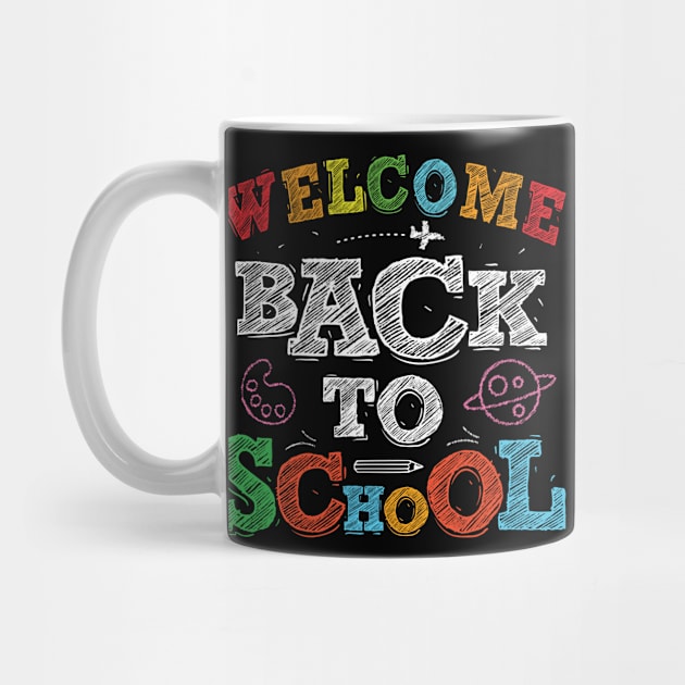 Welcome Back To School Teacher Shirt Back To School Students by Sowrav